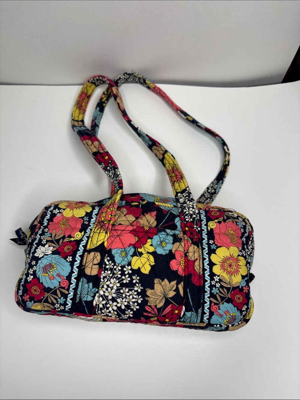 Vera Bradley retired Happy Snails travel Quilted Shoulder Bag